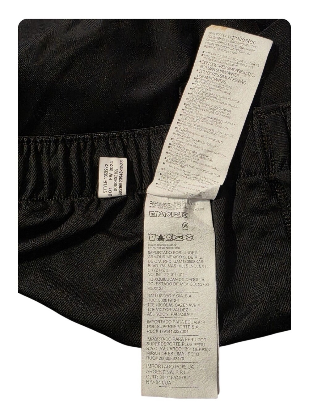 Under Armour Black Play Up Shorts GIRLS size YL Large - Picture 5 of 6